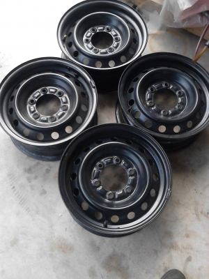 กะทะล้อ 6 รู  ขอบ 15   ( 15X6JJ )    ชุด 4 ใบ TEL.081-427-3941