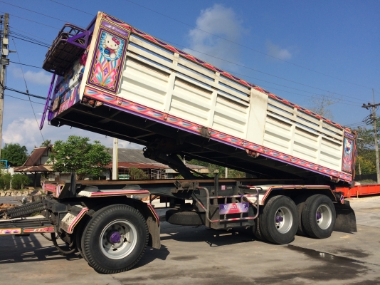 ขายด่วน!! สิบล้อพ่วง แม่-ลูก IZUZU EURO 2  320 แรง  หาง 3 เพลา ถุงลมยกล้อ โทร.081-9450625