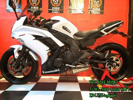 T&amp;T BIKE RAMA2 ขายด่วนเพียง 179000฿KAWASAKI NINJA650 ปี2013 ABS รถสวย วิ่งเพียง12000โลแท้