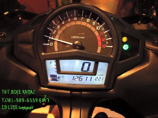 T&amp;T BIKE RAMA2 ขายด่วนเพียง 179000฿KAWASAKI NINJA650 ปี2013 ABS รถสวย วิ่งเพียง12000โลแท้