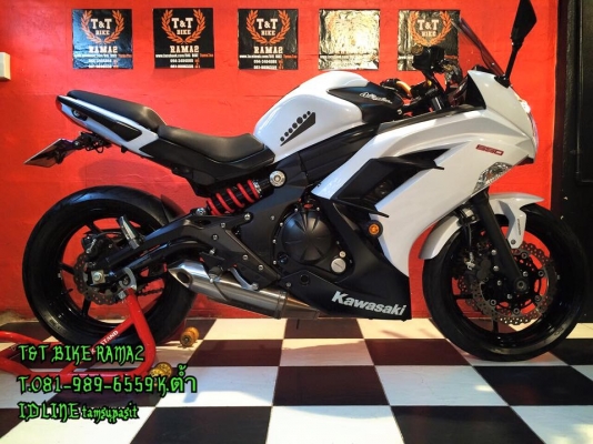 T&amp;T BIKE RAMA2 ขายด่วนเพียง 179000฿KAWASAKI NINJA650 ปี2013 ABS รถสวย วิ่งเพียง12000โลแท้