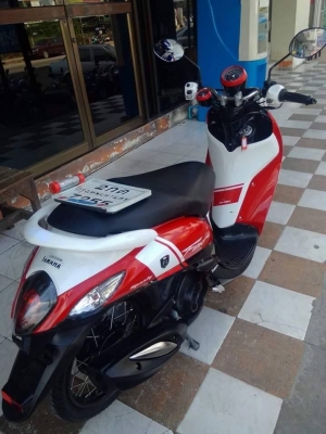 รถเพียง 10 เดือน Yamaha Fino FI ปี 2557 รุ่นใหม่ล่าสุด ลาย Sport สภาพสวยใสมาก