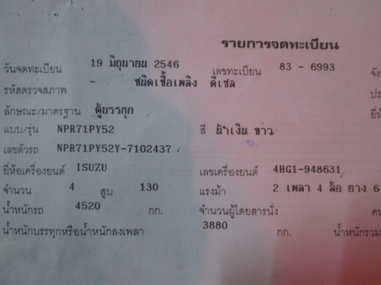 ISUZU-NPR..เครื่อง130โบว์ปี46.ตู้10บาน.ยาว5เมตรมือ1ออกห้างสภาพสวยมาก.ราคา469,000. ISUZU-NPR..เครื่อง130โบว์ปี46.ตู้10บาน.ยาว5เมตรมือ1ออกห้างสภาพสวยมาก.ราคา469,000.