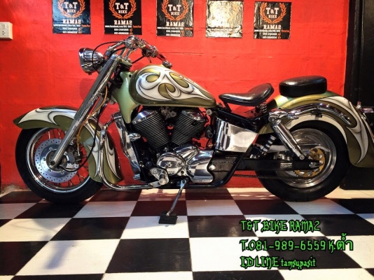 T&amp;T BIKE RAMA2 ใครโดนมาจัด 75000 ฿HONDA SHADOW CLASSIC แท้ สวยๆคับ อินวอย สรรพสามิต งานสวยๆมาอีกแล้วคับผมเครื่องดีไฟติดครบทุกระบบคับ สีสวยงานดีจิงๆ