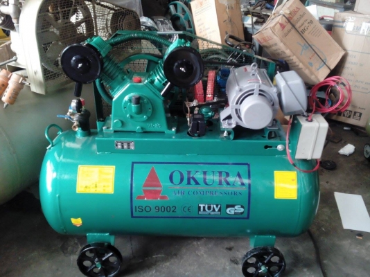 ขายปั๊มลม 265 L.ถังสั้น มอเตอร์มิตรซู 3 HP 2 สาย ใหม่ทั้งชุด