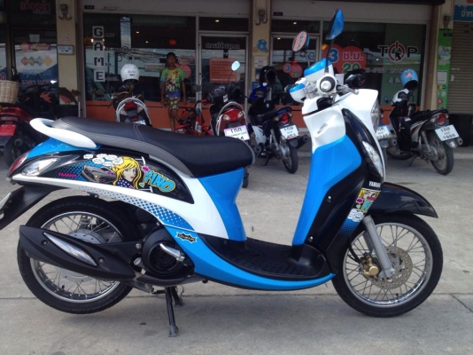 ขาย ยามาฮ่า ฟีโน่ หัวฉีด ปี 57 สีฟ้า-ขาว-ดำ สภาพสวย เดิม ๆ ขาย ยามาฮ่า ฟีโน่ หัวฉีด ปี 57 สีฟ้า-ขาว-ดำ สภาพสวย เดิม ๆ