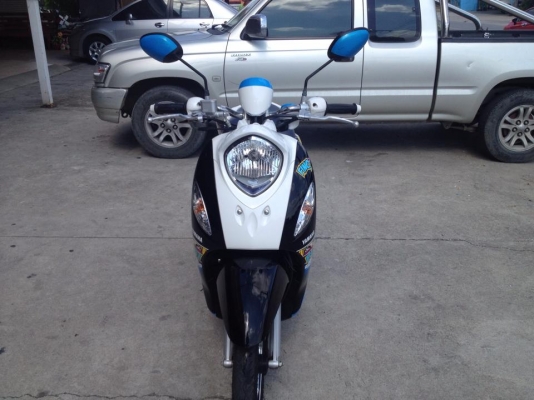 ขาย ยามาฮ่า ฟีโน่ หัวฉีด ปี 57 สีฟ้า-ขาว-ดำ สภาพสวย เดิม ๆ