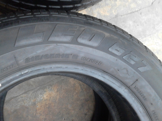 215/65R15 BRIDGESTONE LEO 627 มี 2 เส้น โทร.081-427-3941 215/65R15 BRIDGESTONE LEO 627 มี 2 เส้น โทร.081-427-3941