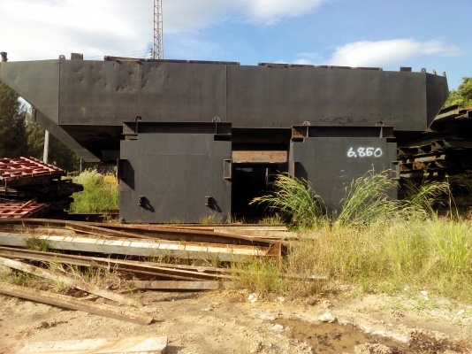 แพรถแบคโฮไว้สำหรับลอกคลองขนาดมาตฐาน 5ชิ้นประกอบมีขาเสาเข็มพร้อมทำมาใหม่เหล็กใหม่ใช้ได้งานเดียว 1,500,000 090-772-3710