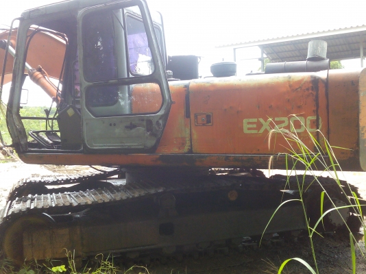 ขายรถแบคโฮ HITACHI EX 200-1 เครื่องเดิมปั้มK3Vช่วงล่างดีพร้อมใช้