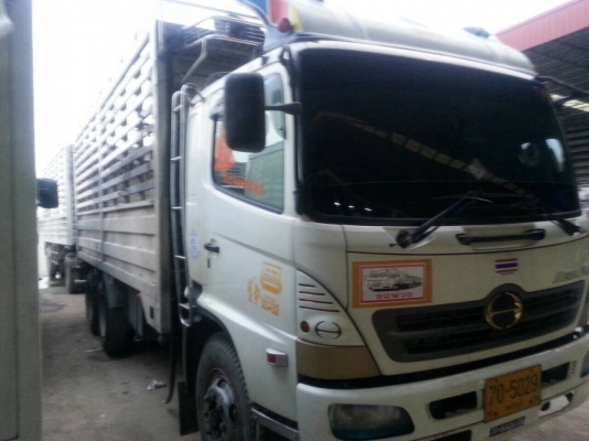 ขายHino 260 แม่ลูก ปี49ลูก2คานไม่ดั้มกระบะสแตนเลส