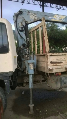 6ล้อ185แรงติดเครน3ตัน HINO KR300 กระบะเหล็ก วางหัวสิงห์ฯ รถสภาพดี เครนสวย