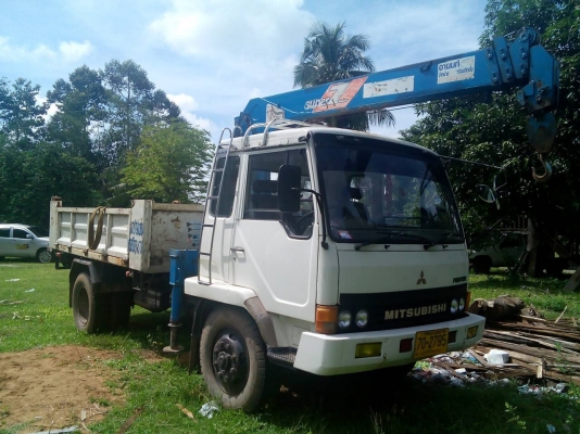 6ล้อติดเครน 165แรง เครนสวย รถสวย พร้อมใช้..