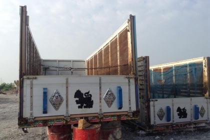 ขายกระบะรถสิบล้ออลูมิเนียมชุดใหญ่ ตัวหัว-ลูกพ่วง