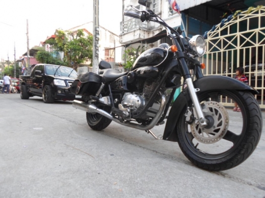 ยังไงก็ขาย honda phantom200ปี51กุญแจบน ตกแต่งสไตล์ Harley Dayvidsan รถบ้านชุดโอนครบ