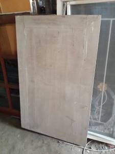 บานหน้าต่างไม้สักเก่า