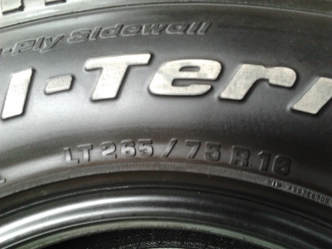 BF All 265/75/16 ปี10 สภาพสวยๆ พร้อมใช้งาน  1ชุด
