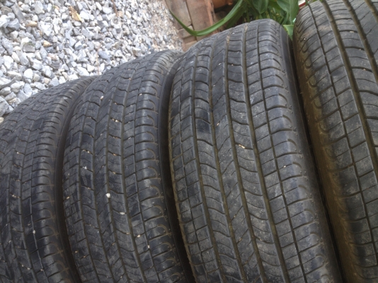 ขายล้อแม็ก Honda civic fd ขอบ 15" 5รู114 พร้อมยาง 195 65 15 ปี 14