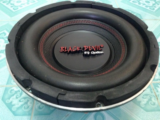 ซับ10นิ้ว black devil โครงหล่อว้อยคู่สองก้อนมือสองสภาพเดิมๆเบสดี **มีดอกเดียว** ขาย 1350 บาท