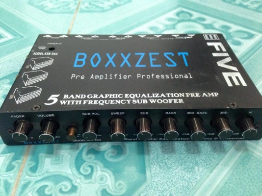 ปรีแอมป์ boxxzest 5แบน มือสองสภาพดี เสียงดีแนวโชว์ ขาย 1250 บาท