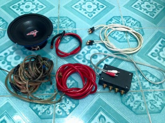 กองสายไฟ+6.5 1ข้างใช้ปกติ+กล่องแยกrca ยกกอง 800 บาท