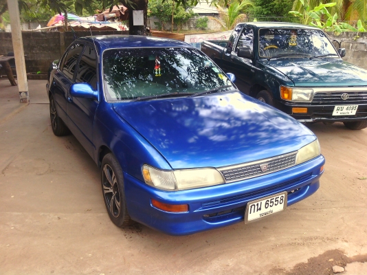 ขายโตโยต้าสามห่วง เกียรออโต้เครื่องหัวฉีดติดแก็ช แมก แอเย็น สีสวย ภาษีไม่ขาด 49000