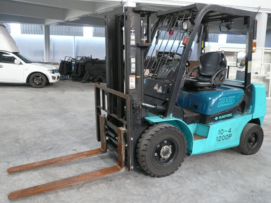 ขายรถโฟล์คลิฟท์ SUMITOMO รุ่น 11FD25 ราคา 299,000 บาท นำเข้าจากประเทศญี่ปุ่น 100\% ไม่เคยใช้งานในประเทศไทย