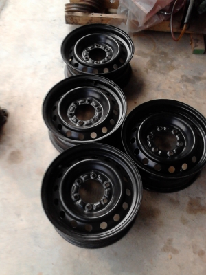 กะทะล้อ 6 รู  ขอบ 15   ( 15X6JJ )    ชุด 4 ใบ TEL.081-427-3941