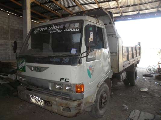 ขายรถ บรรทุกดั้ม HINO FC 120 แรงจดทะเบียนปี 38 เดิมๆหัวบางเครื่องดีคัสชีสวย