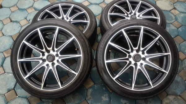 Lenso Samurai7 ขอบ17 4รู100/114 พร้อมยาง Dunlop ปี12