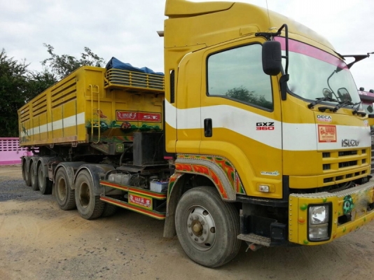 รถอีซูซุ 10 ล้อ  หัวลาก 360 แรงม้า. ปี 55  ( ขายแม่ , ลูก )  ( รถวิ่ง 22x,xxx กม. )   สนใจติดต่อ 081 - 6079515