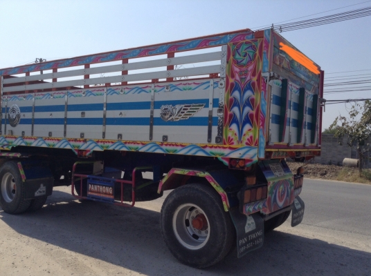 หางพ่วงดั้ม2เพลาอู่พานทองทรัคใช้งานน้อยสภาพสวยมาก