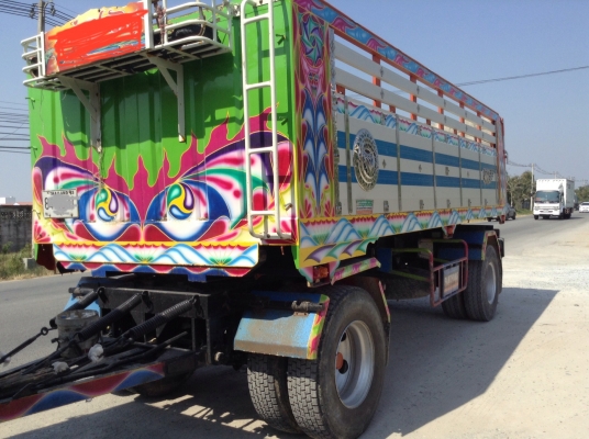 หางพ่วงดั้ม2เพลาอู่พานทองทรัคใช้งานน้อยสภาพสวยมาก