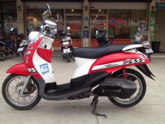 ขาย ยามาฮ่า ฟีโน่ ลายหมากฮอต สีแดง-ขาว ปี 51 สภาพเดิม ๆ ขาย ยามาฮ่า ฟีโน่ ลายหมากฮอต สีแดง-ขาว ปี 51 สภาพเดิม ๆ