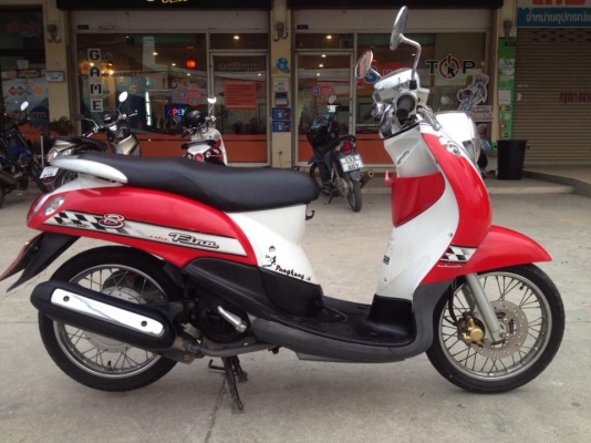 ขาย ยามาฮ่า ฟีโน่ ลายหมากฮอต สีแดง-ขาว ปี 51 สภาพเดิม ๆ ขาย ยามาฮ่า ฟีโน่ ลายหมากฮอต สีแดง-ขาว ปี 51 สภาพเดิม ๆ