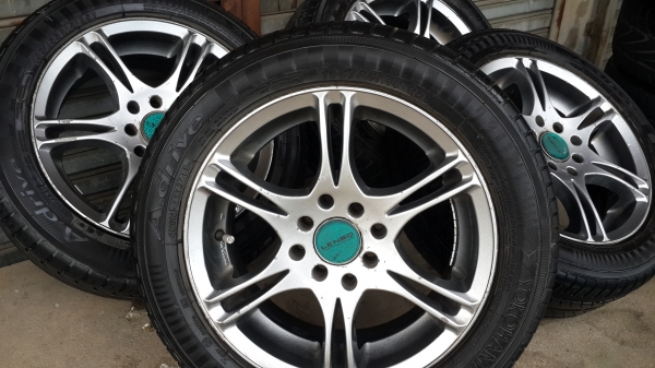 Lenso ขอบ 15 4รู100/114 แถมยางโยโกฯปี11