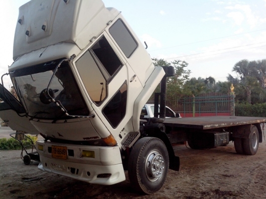 ขายรถบรรทุกหกล้อมิซูบิชิ FK 457H เครื่อง 6D16 แน่นมาก 195 แรงม้า กระบะพื้นเลียบยาว 7.20 เมตร
