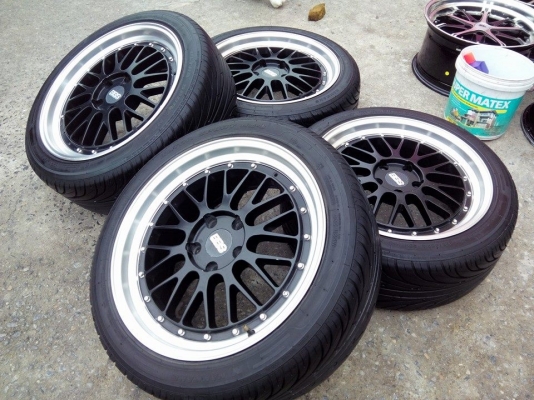 BBS 18 5รู114.3กว้าง8 พร้อมยางนันกังปี13 225-45-18