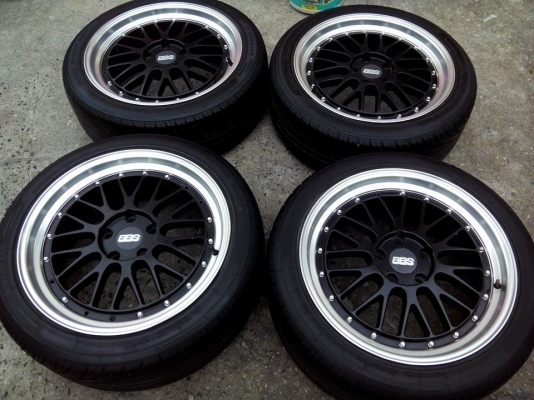 BBS 18 5รู114.3กว้าง8 พร้อมยางนันกังปี13 225-45-18