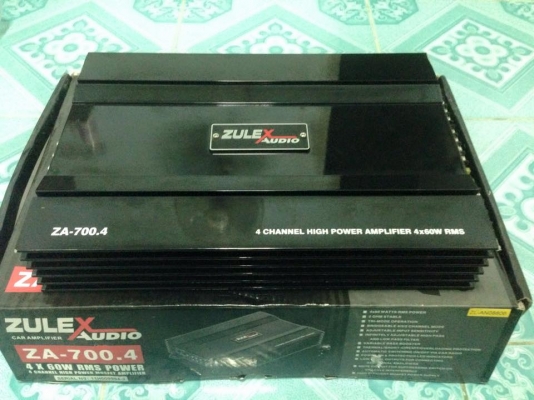 แอมป์4ch ZULEX มือสองเกือบใหม่สภาพเดิมไม่เคยเปิดฝา ขับกลางแหลมชัดๆ ขาย 1550 บาท