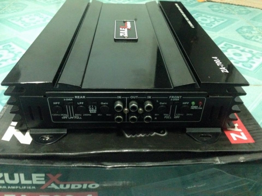 แอมป์4ch ZULEX มือสองเกือบใหม่สภาพเดิมไม่เคยเปิดฝา ขับกลางแหลมชัดๆ ขาย 1550 บาท