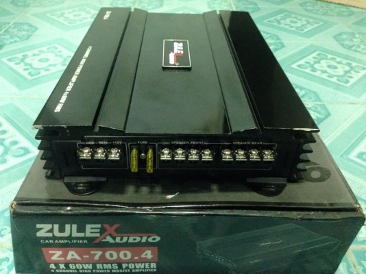 แอมป์4ch ZULEX มือสองเกือบใหม่สภาพเดิมไม่เคยเปิดฝา ขับกลางแหลมชัดๆ ขาย 1550 บาท
