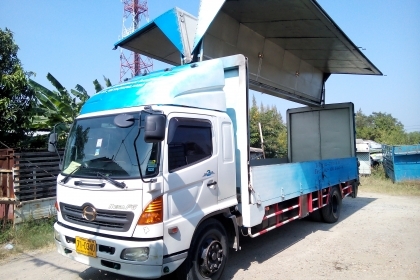 6 ล้อใหญ่  ( ตู้ไฮดรอลิค..ปีกนก..ท้ายลิฟท์ )  HINO MEGA FG1J 220 แรงม้า * ยาว 7.20 ม.* รถสวยเดิม * รถห้างแท้ * มีเล่มพร้อม *