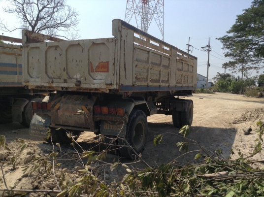 ขายหางพ่วงดั้ม2เพลาอู่พานทอง ราคาเบาๆ