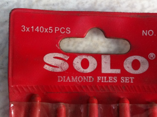 ส่งฟรี ตะไบเพชร SOLO ขนาด 3 *150 จำนวน 5 ชิ้นต่อแพ็ค ของใหม่