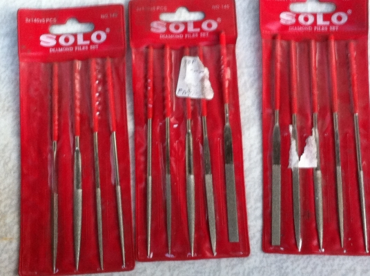 ส่งฟรี ตะไบเพชร SOLO ขนาด 3 *150 จำนวน 5 ชิ้นต่อแพ็ค ของใหม่