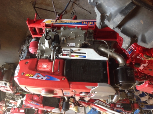 ขายโครงรถไถนาเดินตามยี่ห้อบิ๊กจิ๋วพร้อมเครื่องคูโบต้าRT110สภาพดีพร้อมใช้งานครับ