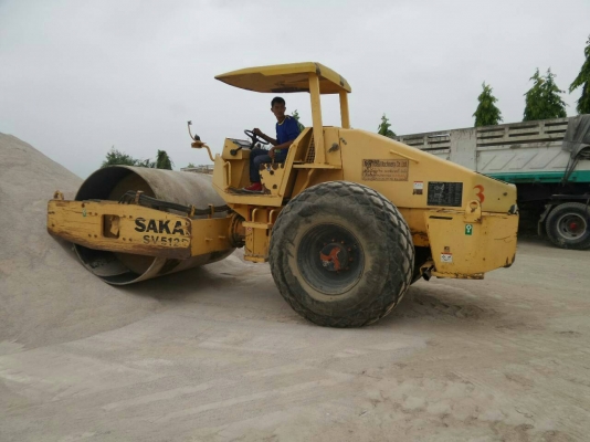 ขายรถบด SAKAI SV512D เล่มทะเบียน เปลือกเดียว เครื่องเปอร์กิ้น ราคา 1200000