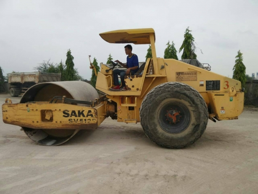 ขายรถบด SAKAI SV512D เล่มทะเบียน เปลือกเดียว เครื่องเปอร์กิ้น ราคา 1200000