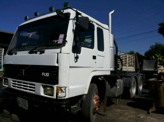 ขายรถบรรทุกหัวลากหางโลเบต VOLVO FL10 320 แรงม้า 2 เพลา หางโลเบต 2 เพลา ราคา 850000